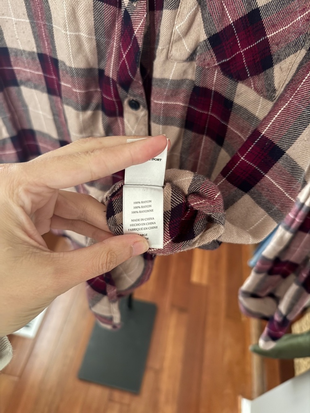 Rails Hunter Plaid Button Down in Port, Sand and Navy - Picture 9 of 9